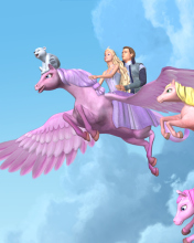 Das Barbie And The Magic Of Pegasus Wallpaper 176x220