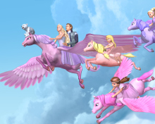 Das Barbie And The Magic Of Pegasus Wallpaper 220x176