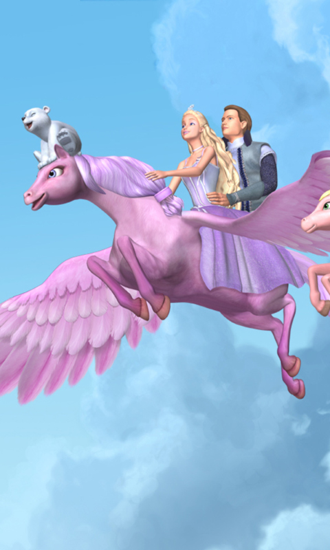 Barbie And The Magic Of Pegasus wallpaper 480x800