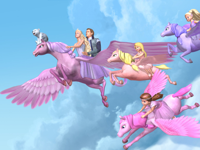 Das Barbie And The Magic Of Pegasus Wallpaper 640x480