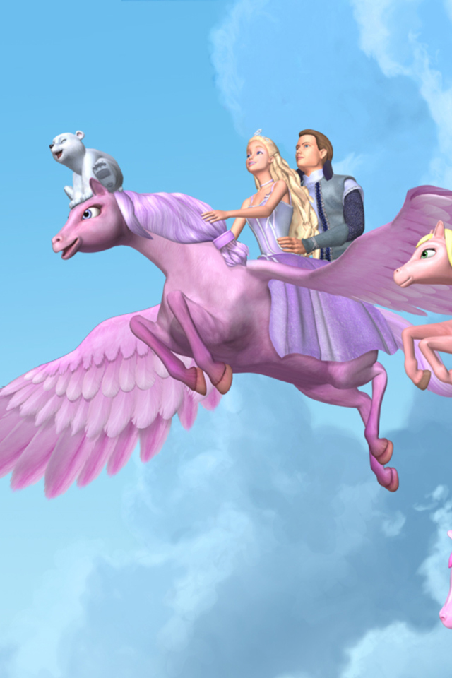 Fondo de pantalla Barbie And The Magic Of Pegasus 640x960