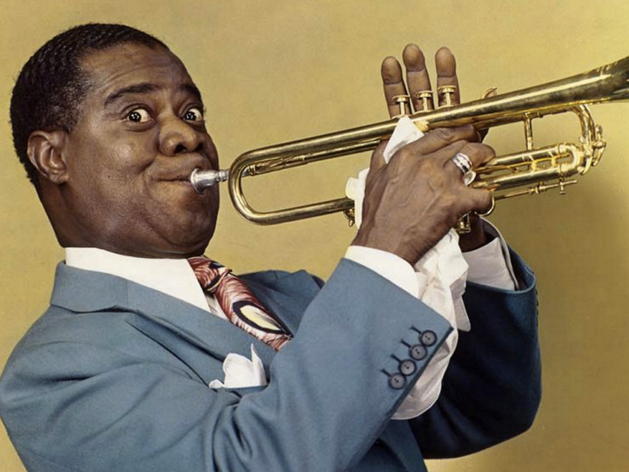 Louis Armstrong, Jazz History wallpaper 1280x960