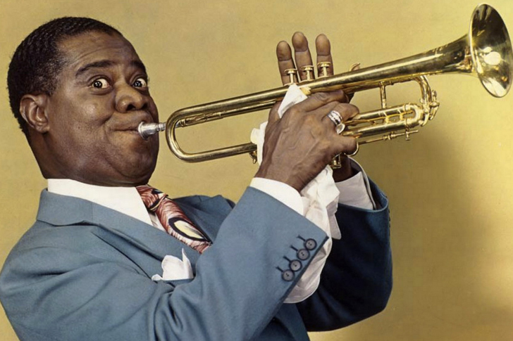Fondo de pantalla Louis Armstrong, Jazz History