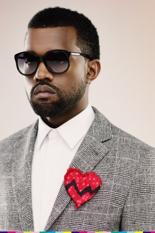 Fondo de pantalla Kanye West Broken Heart 320x480