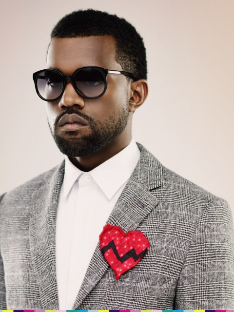 Das Kanye West Broken Heart Wallpaper 480x640