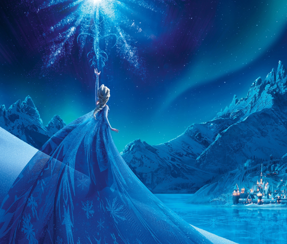 Обои Frozen Elsa Snow Queen Palace 1200x1024