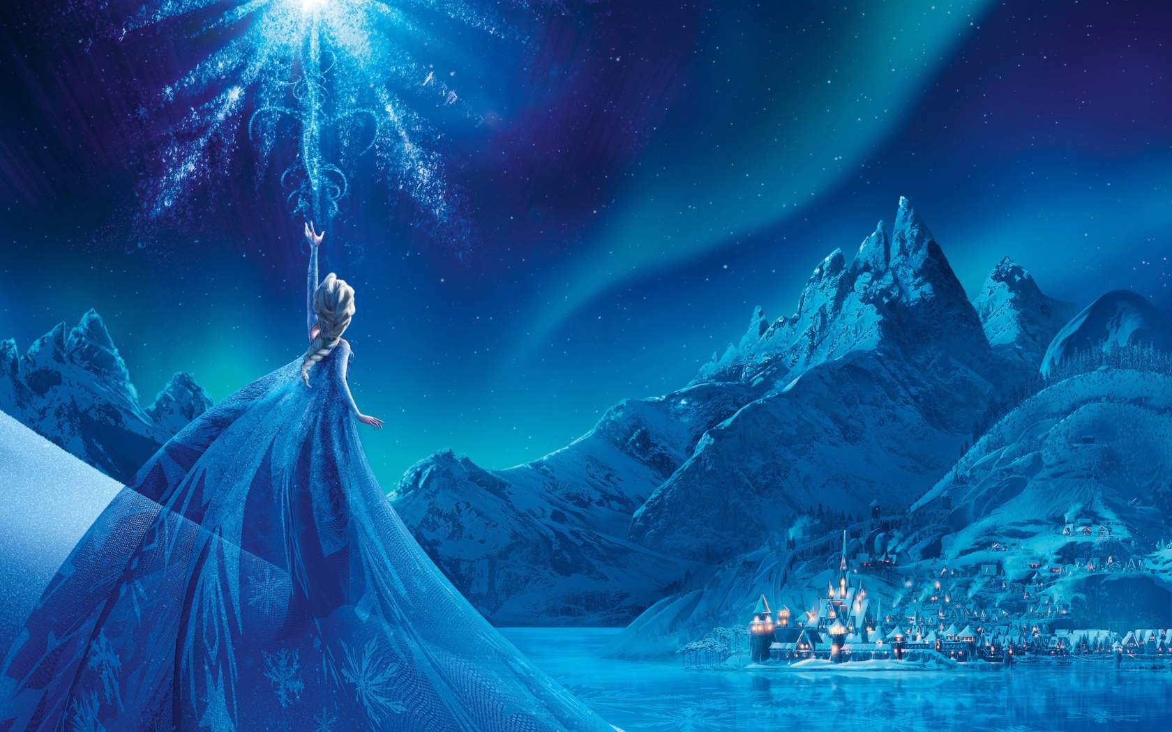 Screenshot №1 pro téma Frozen Elsa Snow Queen Palace 1680x1050