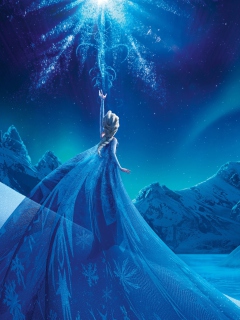 Fondo de pantalla Frozen Elsa Snow Queen Palace 240x320