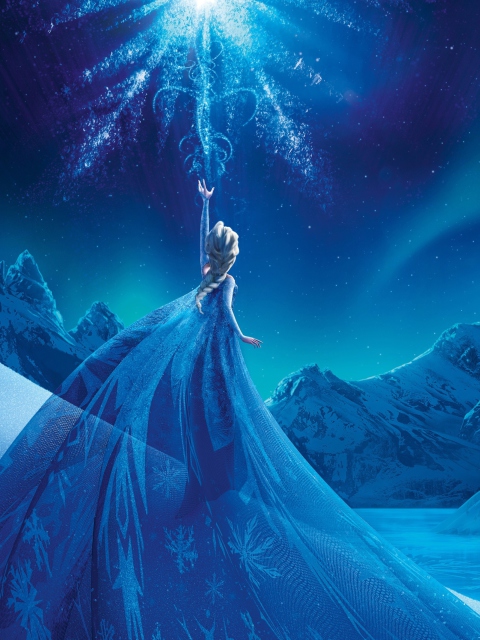 Das Frozen Elsa Snow Queen Palace Wallpaper 480x640