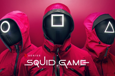 Обои Squid Game Netflix 480x320