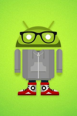 Das Hipster Android Wallpaper 320x480