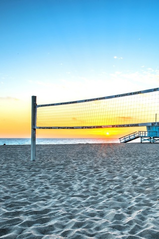 Das Beach Volleyball Wallpaper 320x480