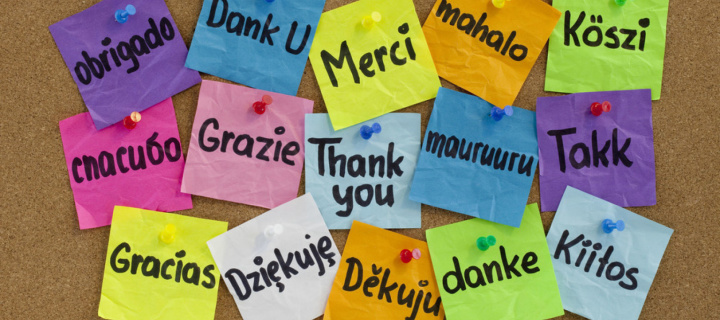 Sfondi How To Say Thank You in Different Languages 720x320