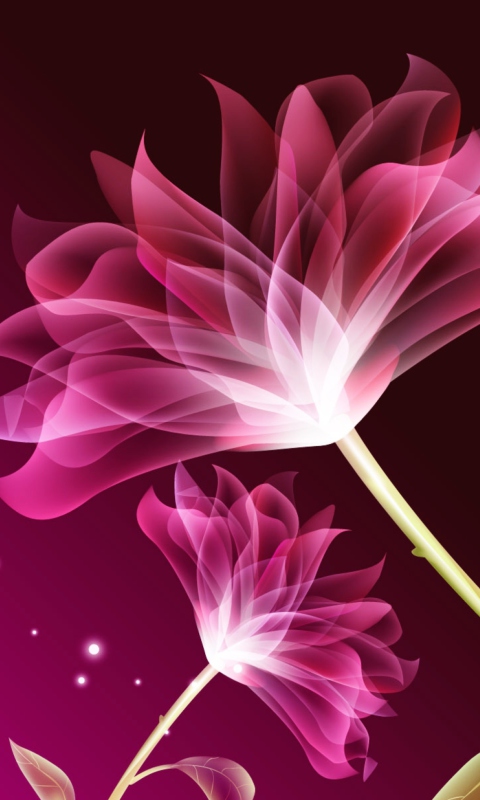 Screenshot №1 pro téma Drawing Flowers Lotus 480x800