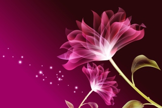 Drawing Flowers Lotus Background for Android, iPhone and iPad