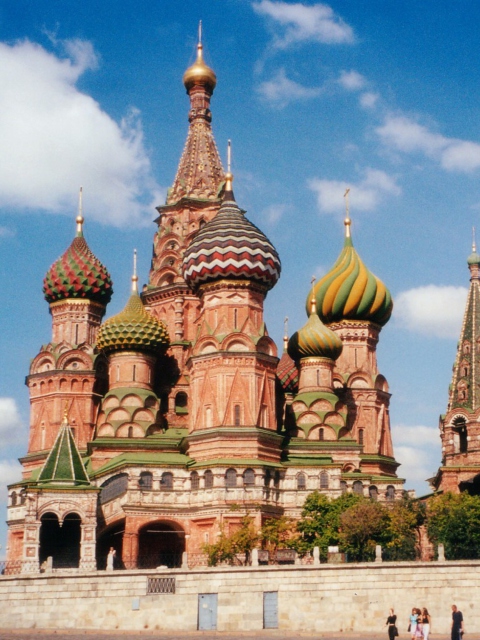 Обои St. Basil's Cathedral On Red Square, Moscow 480x640