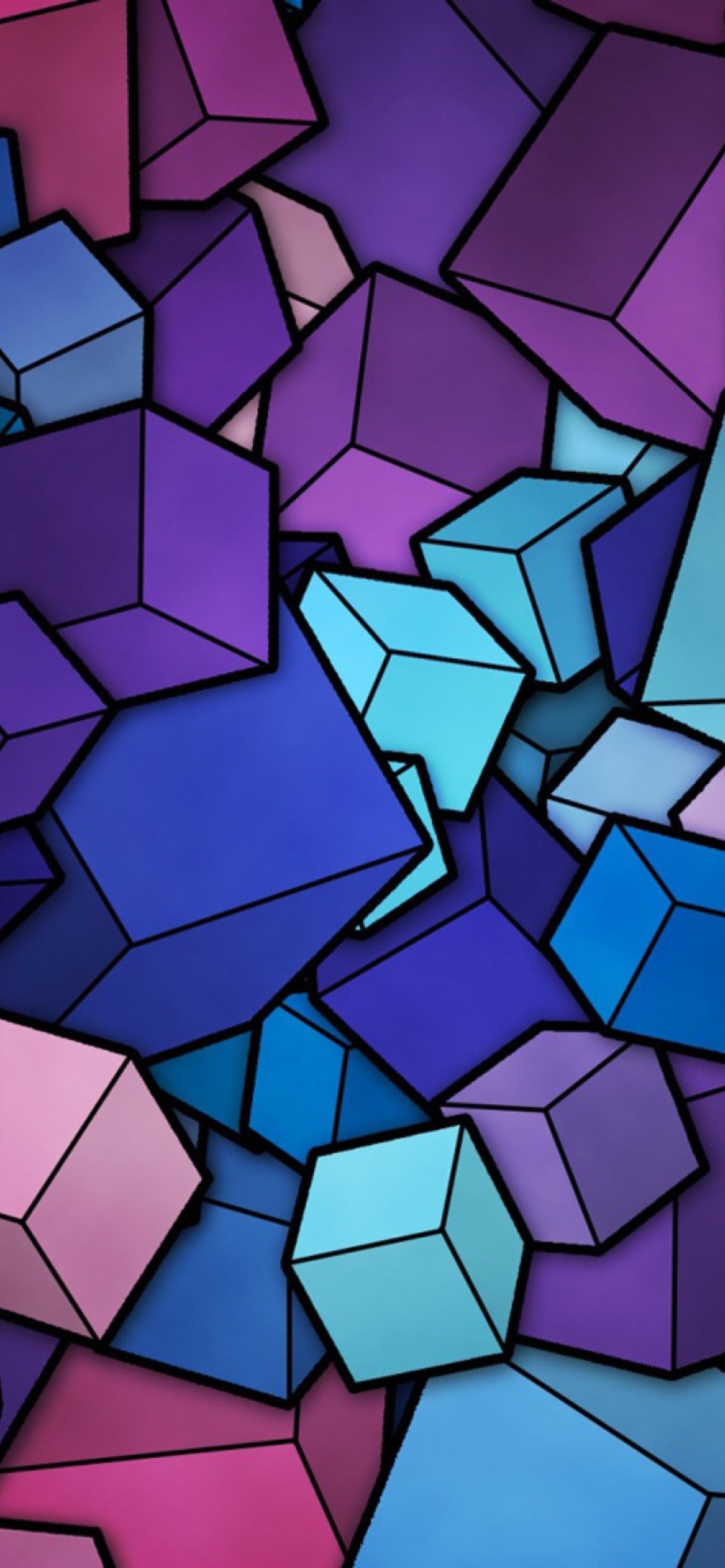 Das Colorful Cubes Wallpaper 1170x2532