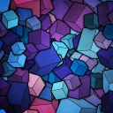 Das Colorful Cubes Wallpaper 128x128