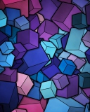 Fondo de pantalla Colorful Cubes 128x160