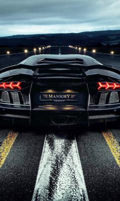 Das Lamborghini Aventador Mansory Wallpaper 240x400