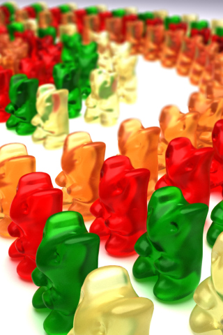 Das Gummy Bears Wallpaper 320x480