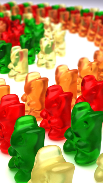 Обои Gummy Bears 360x640
