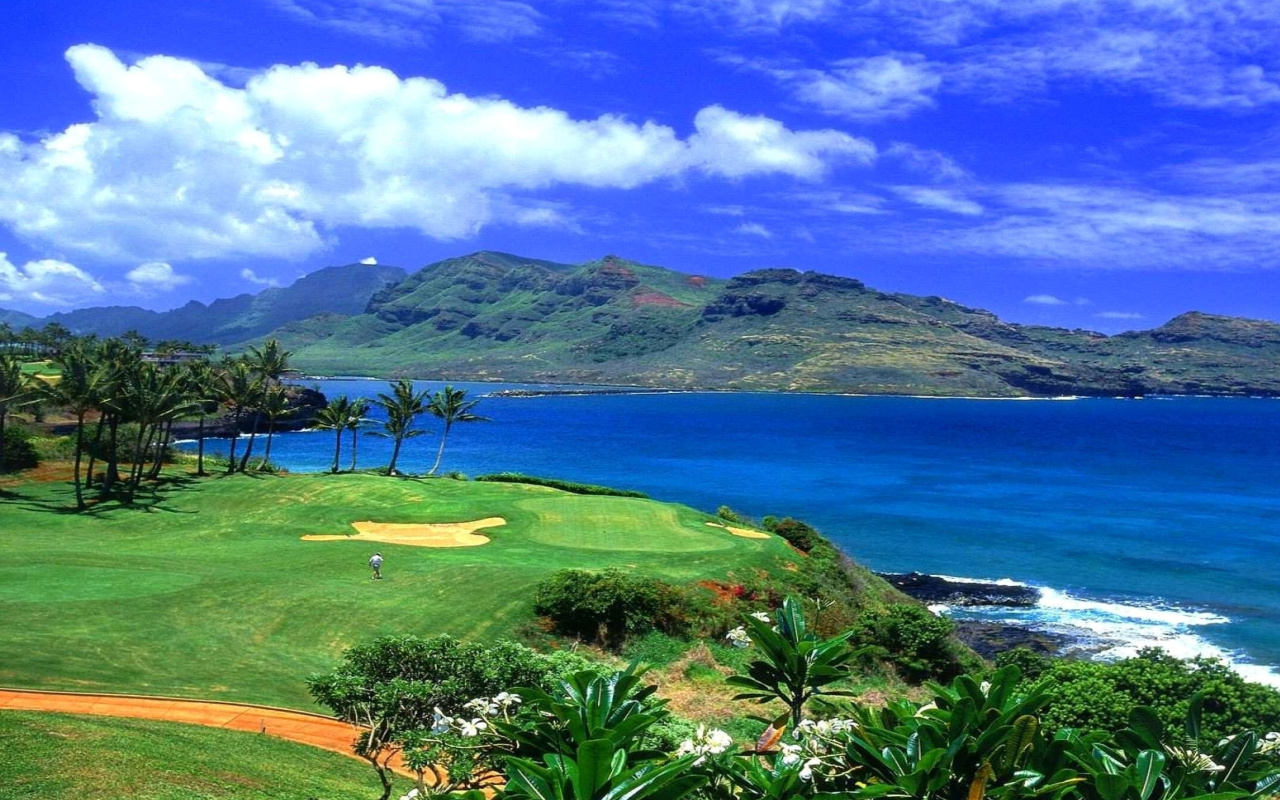 Screenshot №1 pro téma Paradise Golf Field 1280x800