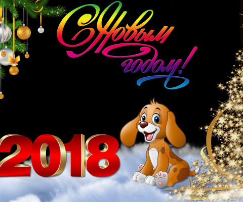 Sfondi Happy New Year 2018 480x400
