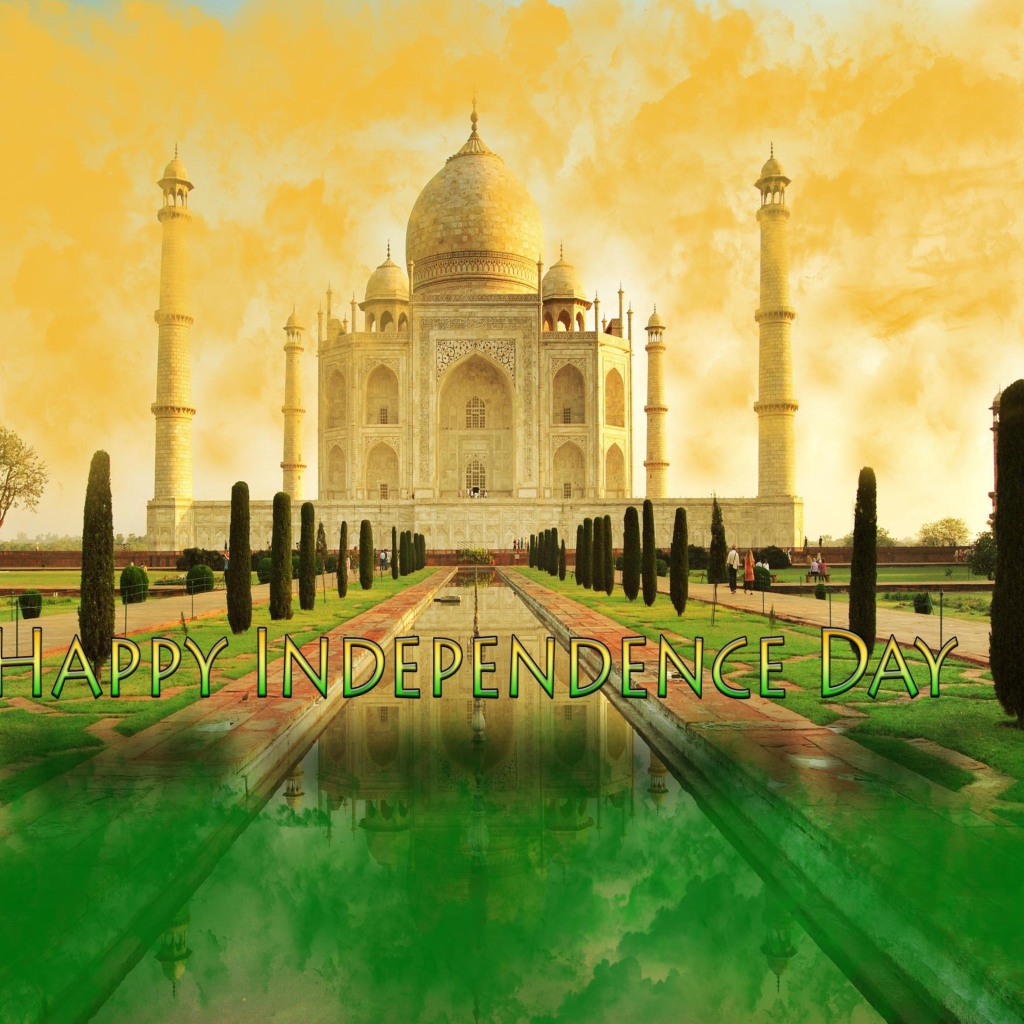 Fondo de pantalla Happy Independence Day in India 1024x1024