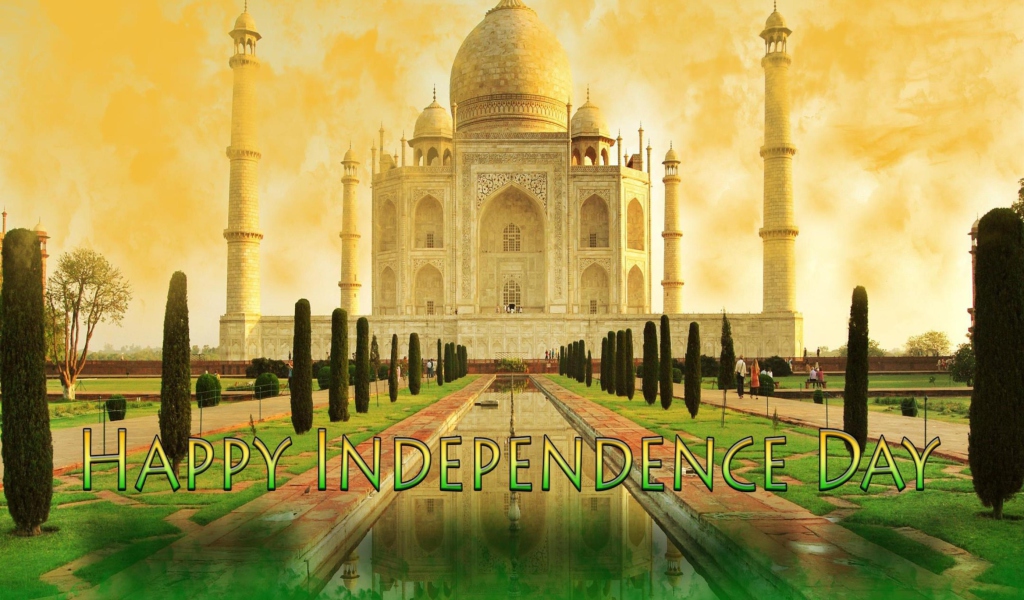 Fondo de pantalla Happy Independence Day in India 1024x600