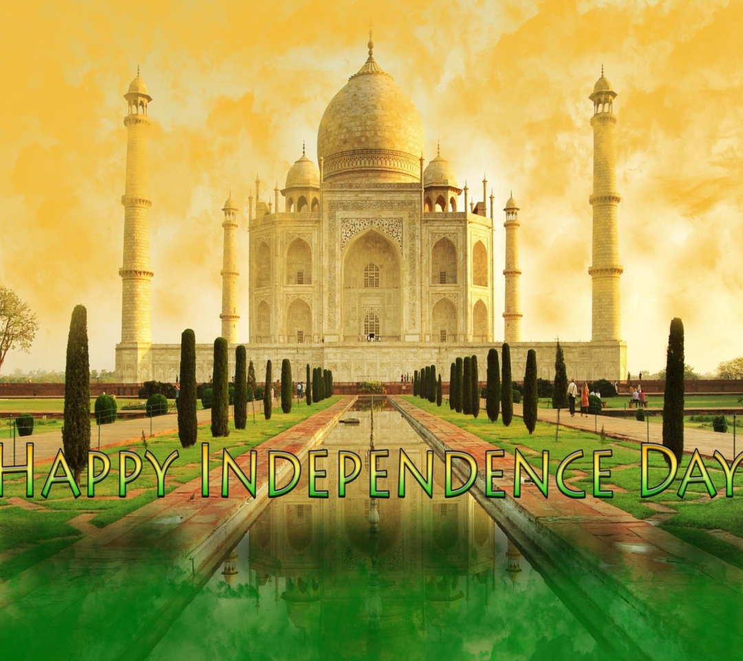 Das Happy Independence Day in India Wallpaper 1080x960