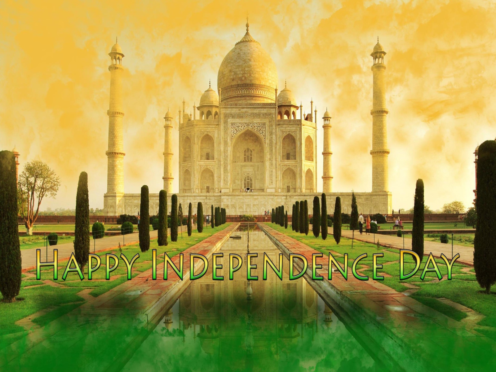 Fondo de pantalla Happy Independence Day in India 1600x1200