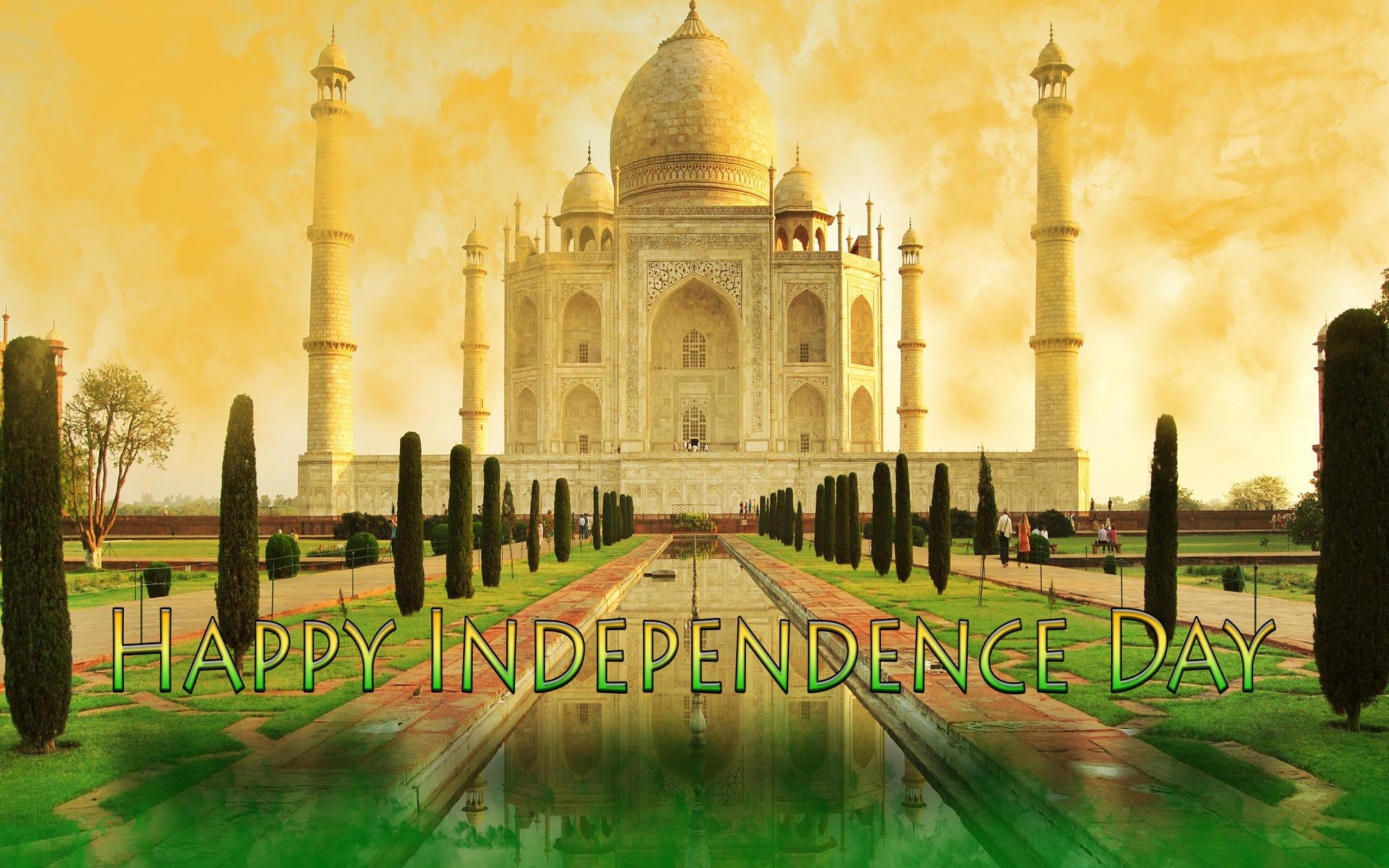 Обои Happy Independence Day in India 2560x1600
