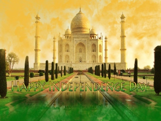 Fondo de pantalla Happy Independence Day in India 320x240