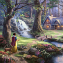 Screenshot №1 pro téma Thomas Kinkade, Snow White 128x128