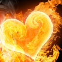 Love Is Fire wallpaper 128x128