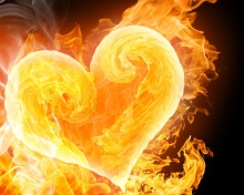 Das Love Is Fire Wallpaper 220x176
