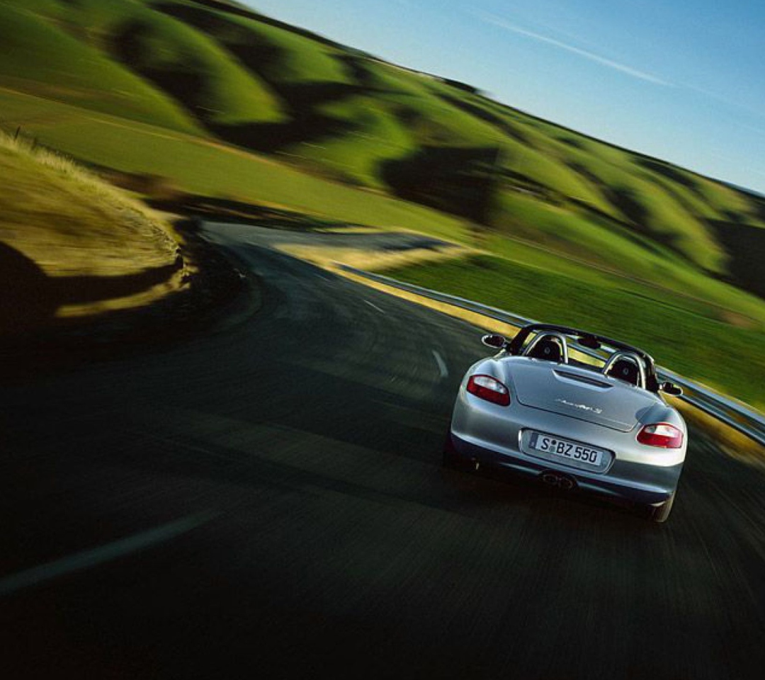 Porsche Boxter Highway wallpaper 1080x960