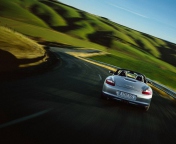 Das Porsche Boxter Highway Wallpaper 176x144