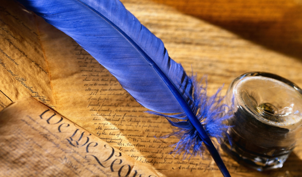 Blue Writing Feather screenshot #1 1024x600