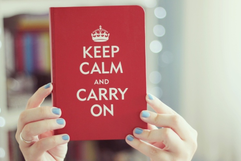 Das Keep Calm And Carry On Wallpaper 480x320
