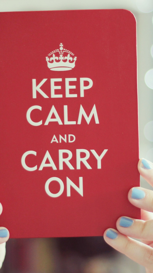 Das Keep Calm And Carry On Wallpaper 640x1136