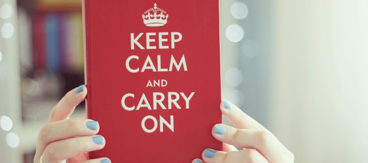 Keep Calm And Carry On wallpaper 720x320