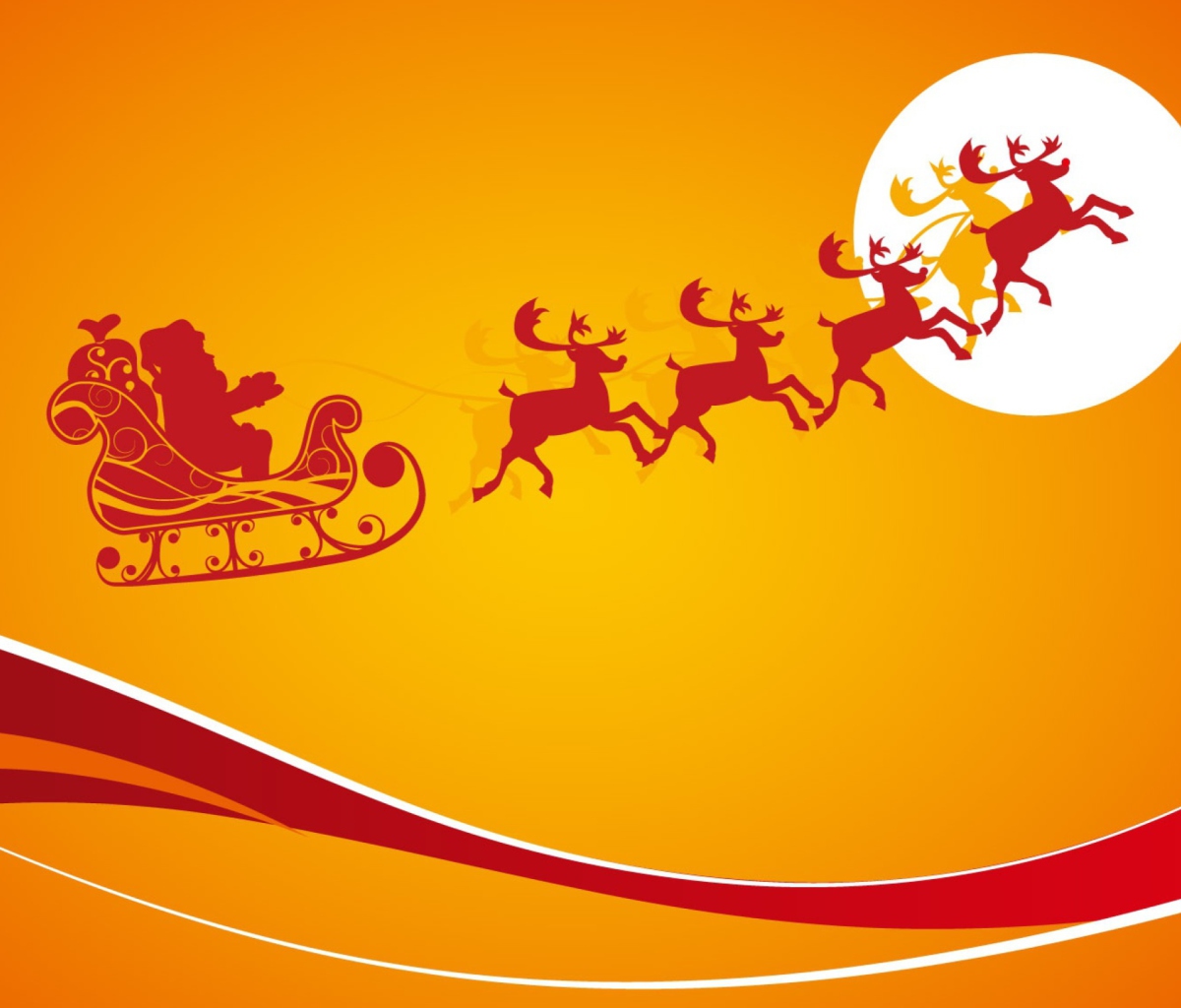 Das Santa Is Coming For Christmas Wallpaper 1200x1024