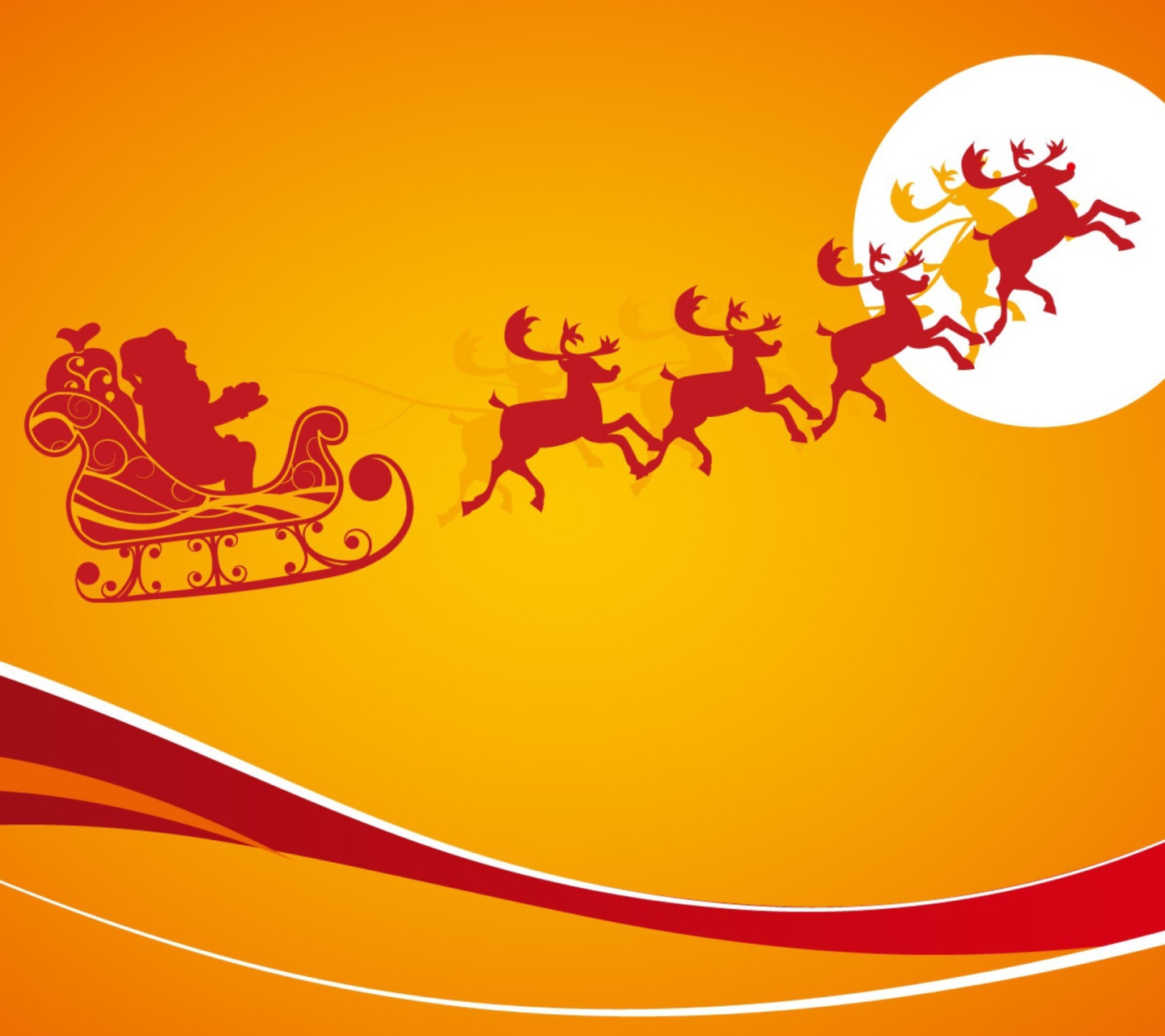 Sfondi Santa Is Coming For Christmas 1440x1280