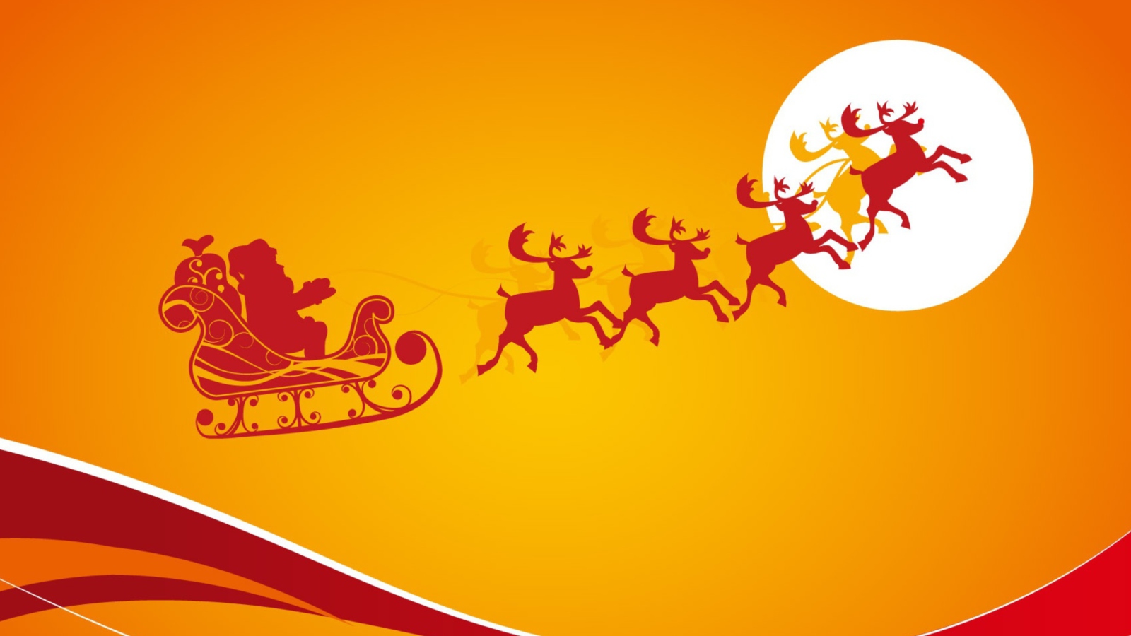 Обои Santa Is Coming For Christmas 1600x900