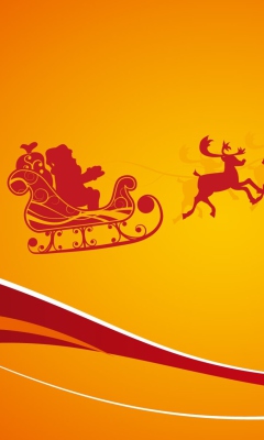 Das Santa Is Coming For Christmas Wallpaper 240x400