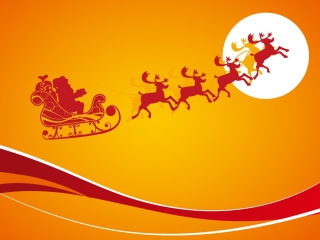 Das Santa Is Coming For Christmas Wallpaper 320x240