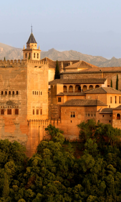 Alhambra of Granada wallpaper 240x400