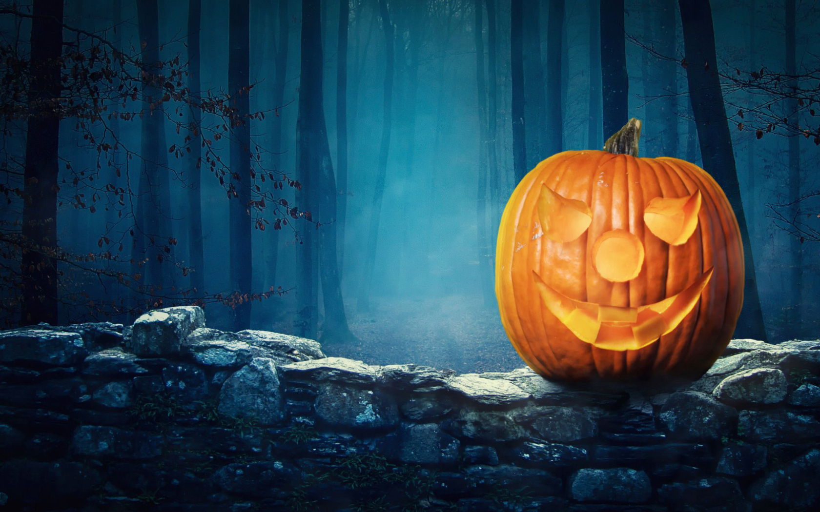 Screenshot №1 pro téma Pumpkin for Halloween 1680x1050